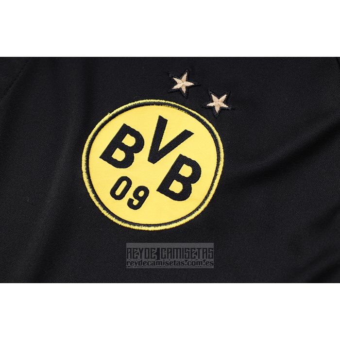 Camiseta De Futbol Polo del Borussia Dortmund 2023-2024 Negro